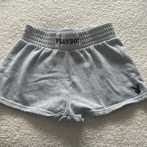 playboy sweat shorts size small